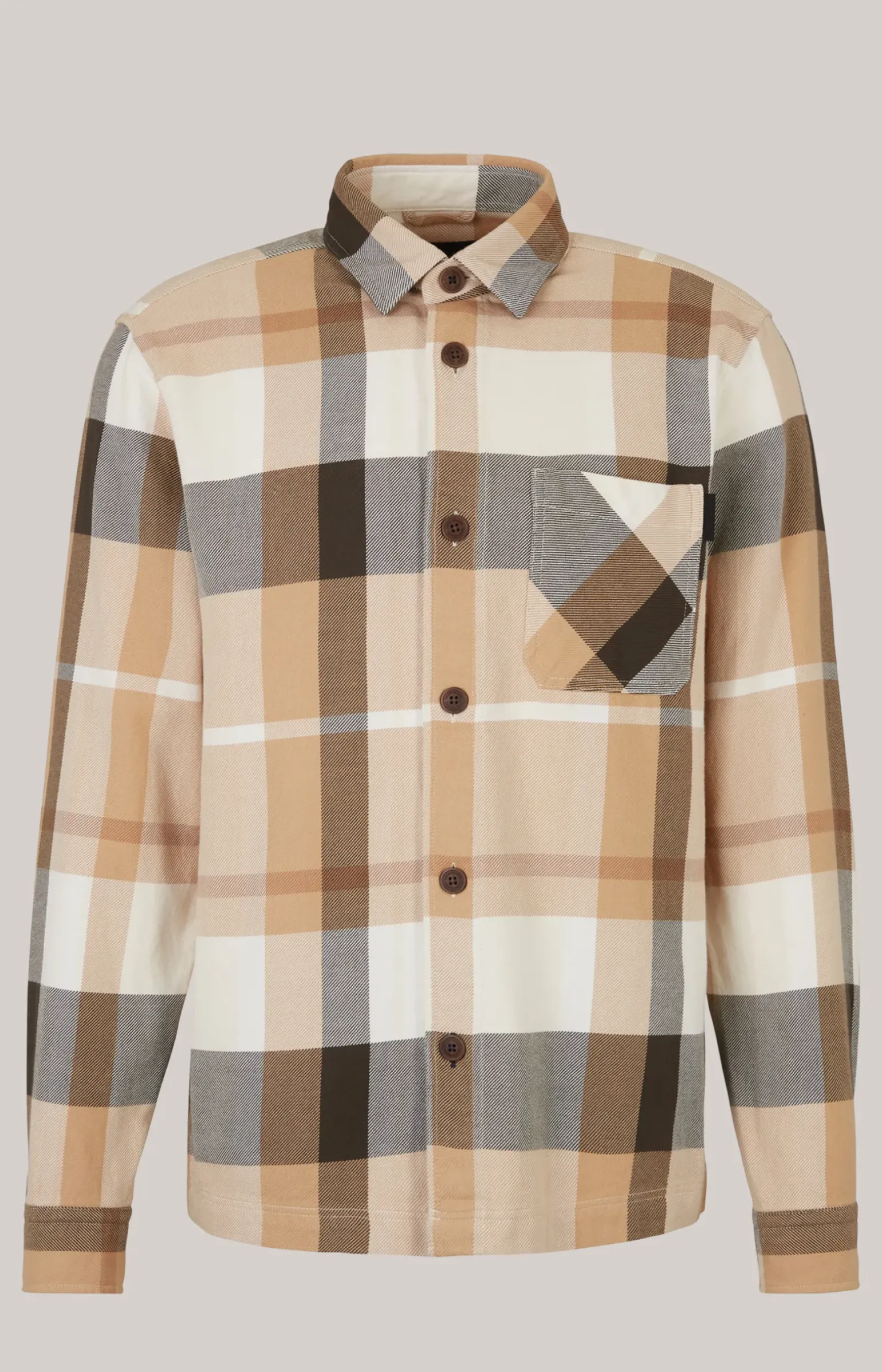 Hemd Harvi in Beige kariert