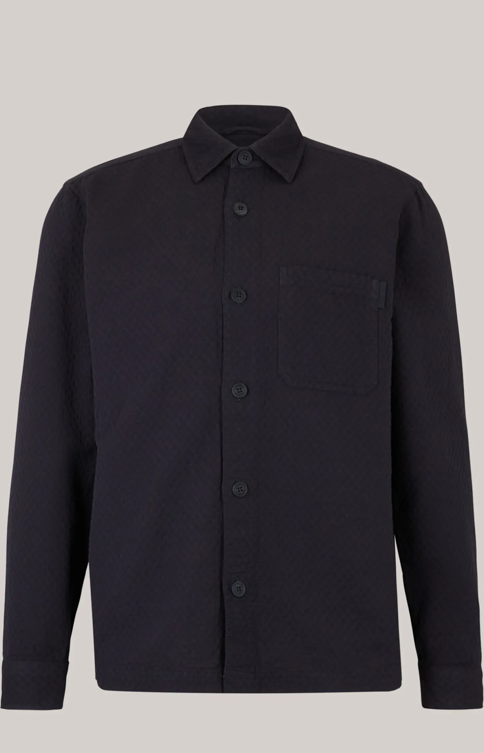 Hemd Harvi in Dunkelblau strukturiert