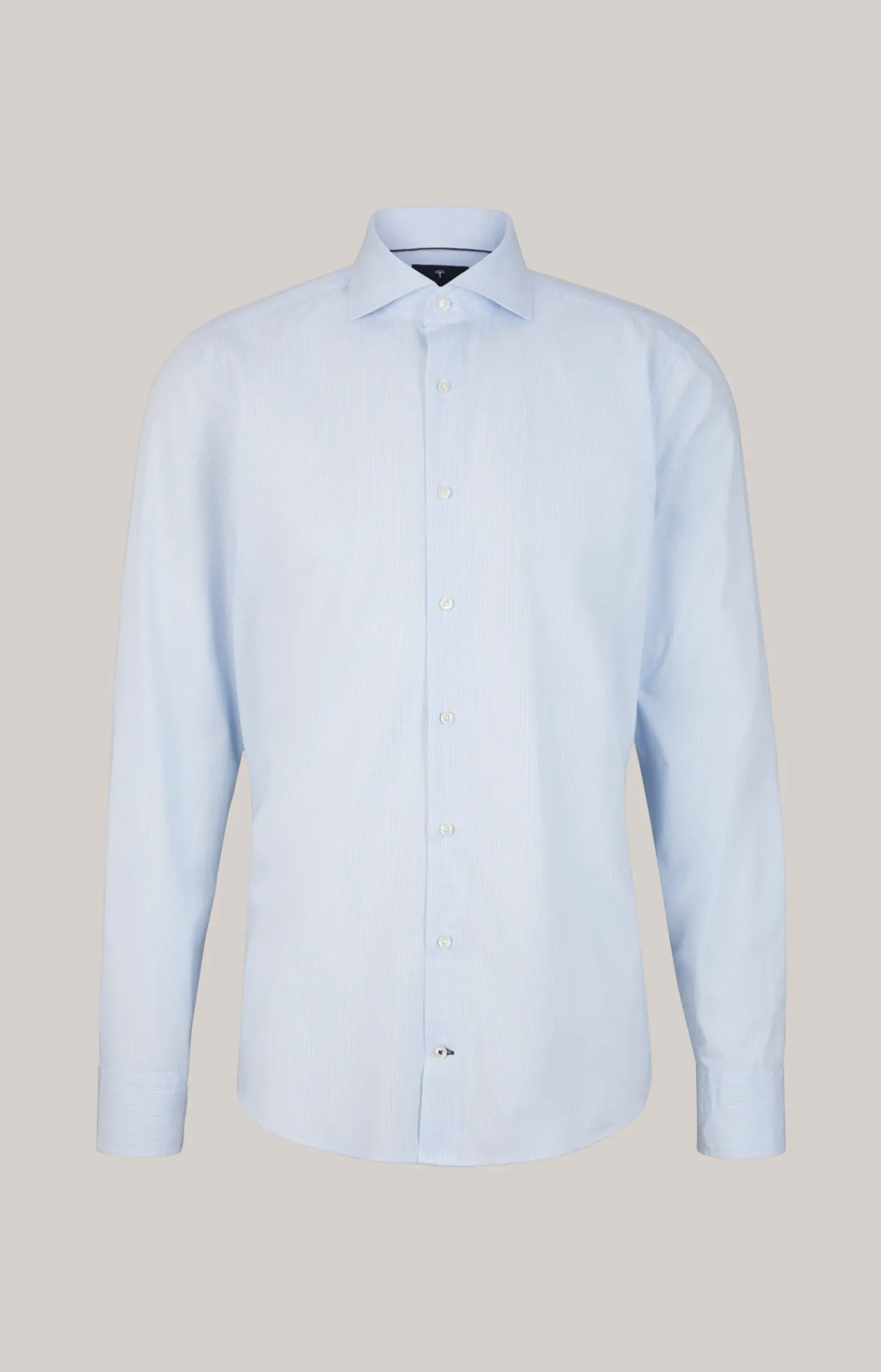 Hemd Mika in Hellblau gestreift