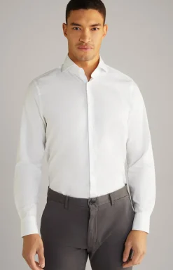 Hemd Mika in Weiß strukturiert