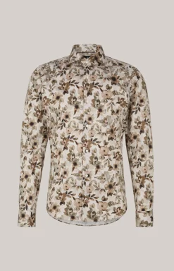 Hemd Pai in Beige/Braun