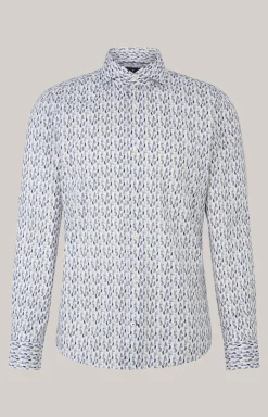 Hemd Pai in Blau/Gelb gemustert