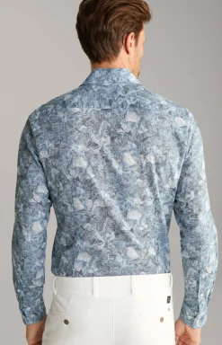 Hemd Pai in Grau/Blau gemustert