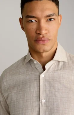 Hemd Pai in Hellbraun strukturiert