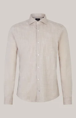 Hemd Pai in Hellbraun strukturiert