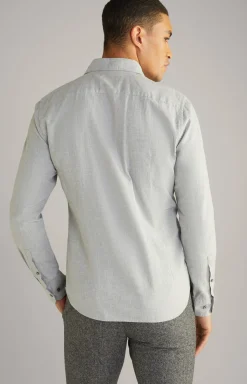 Hemd Pai in Hellgrau meliert