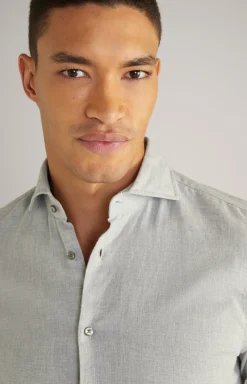 Hemd Pai in Hellgrau meliert