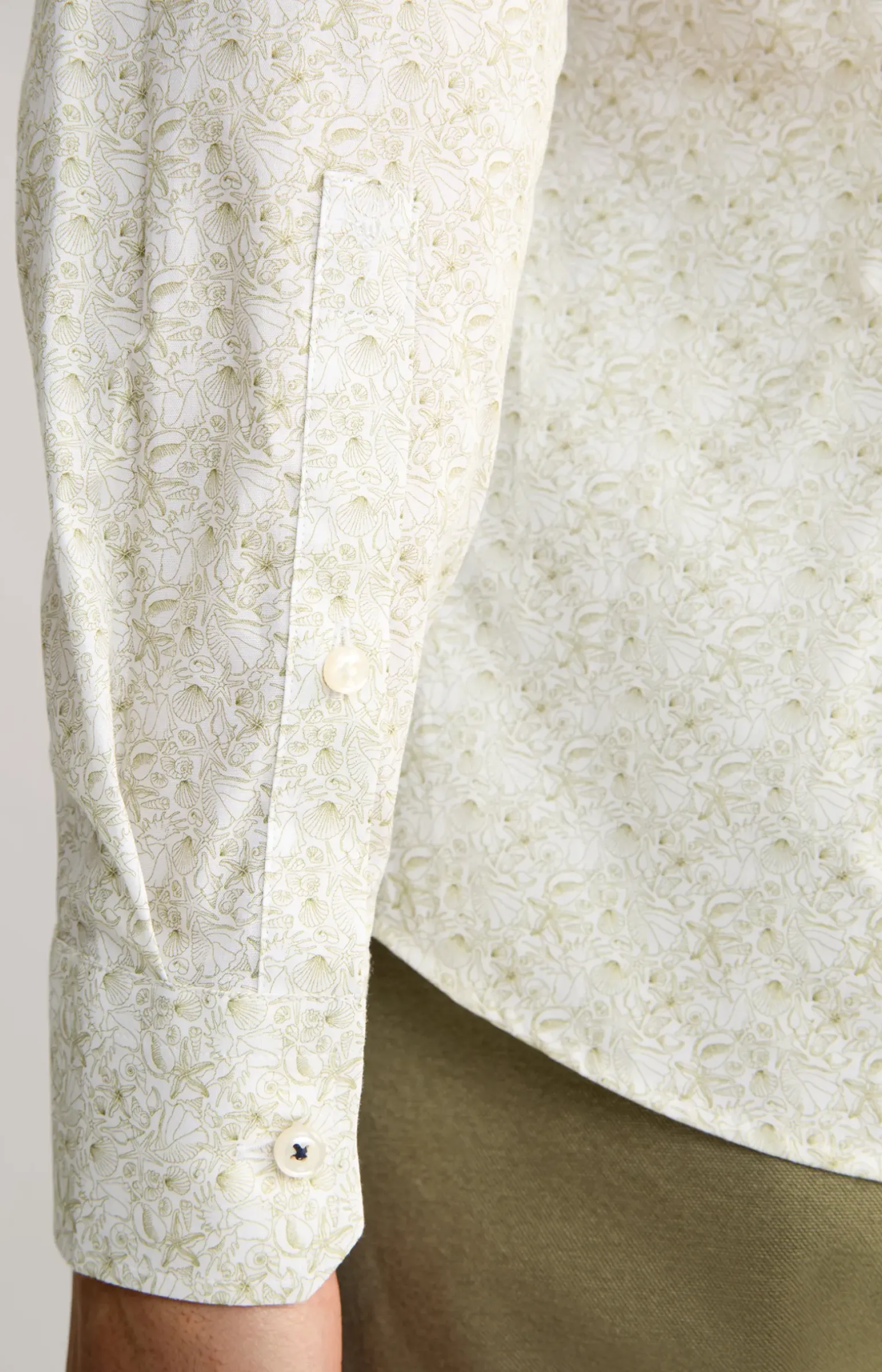 Hemd Pai in Hellgrün gemustert