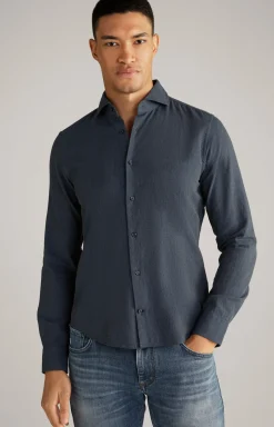 Hemd Pai in medium Dunkelblau meliert