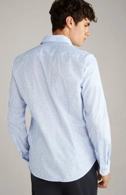 Hemd Pai in Pastellblau gemustert