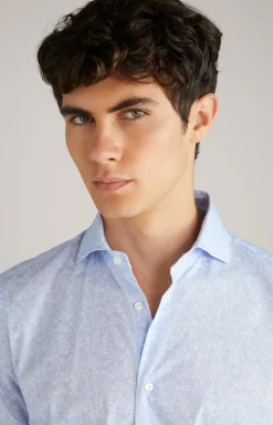 Hemd Pai in Pastellblau gemustert