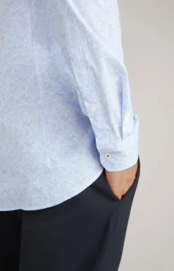 Hemd Pai in Pastellblau gemustert