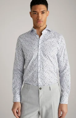 Hemd Pai in Weiß/Blau gemustert