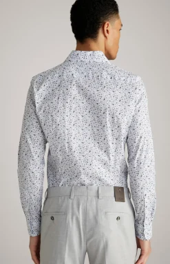 Hemd Pai in Weiß/Blau gemustert