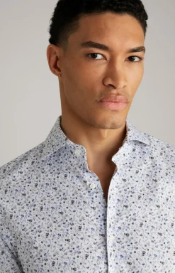 Hemd Pai in Weiß/Blau gemustert