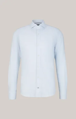 Hemd Pai in Weiß/Hellblau gemustert