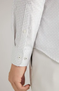 Hemd Pai in Weiß/Hellblau gemustert