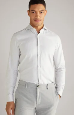 Hemd Pai in Weiß/Silber gemustert