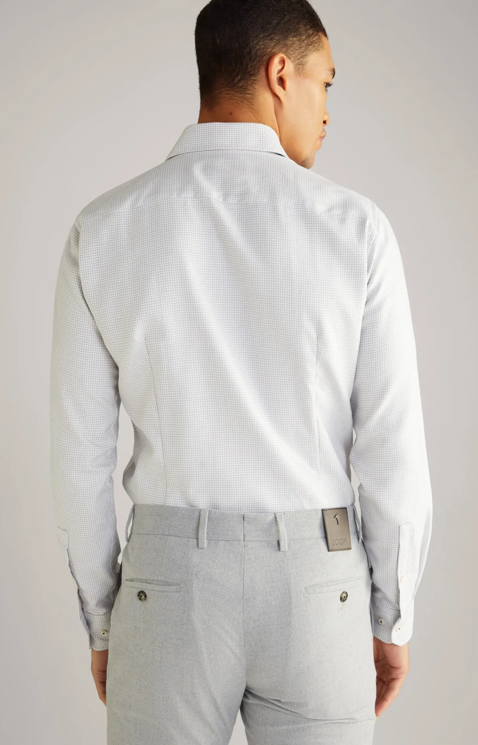 Hemd Pai in Weiß/Silber gemustert