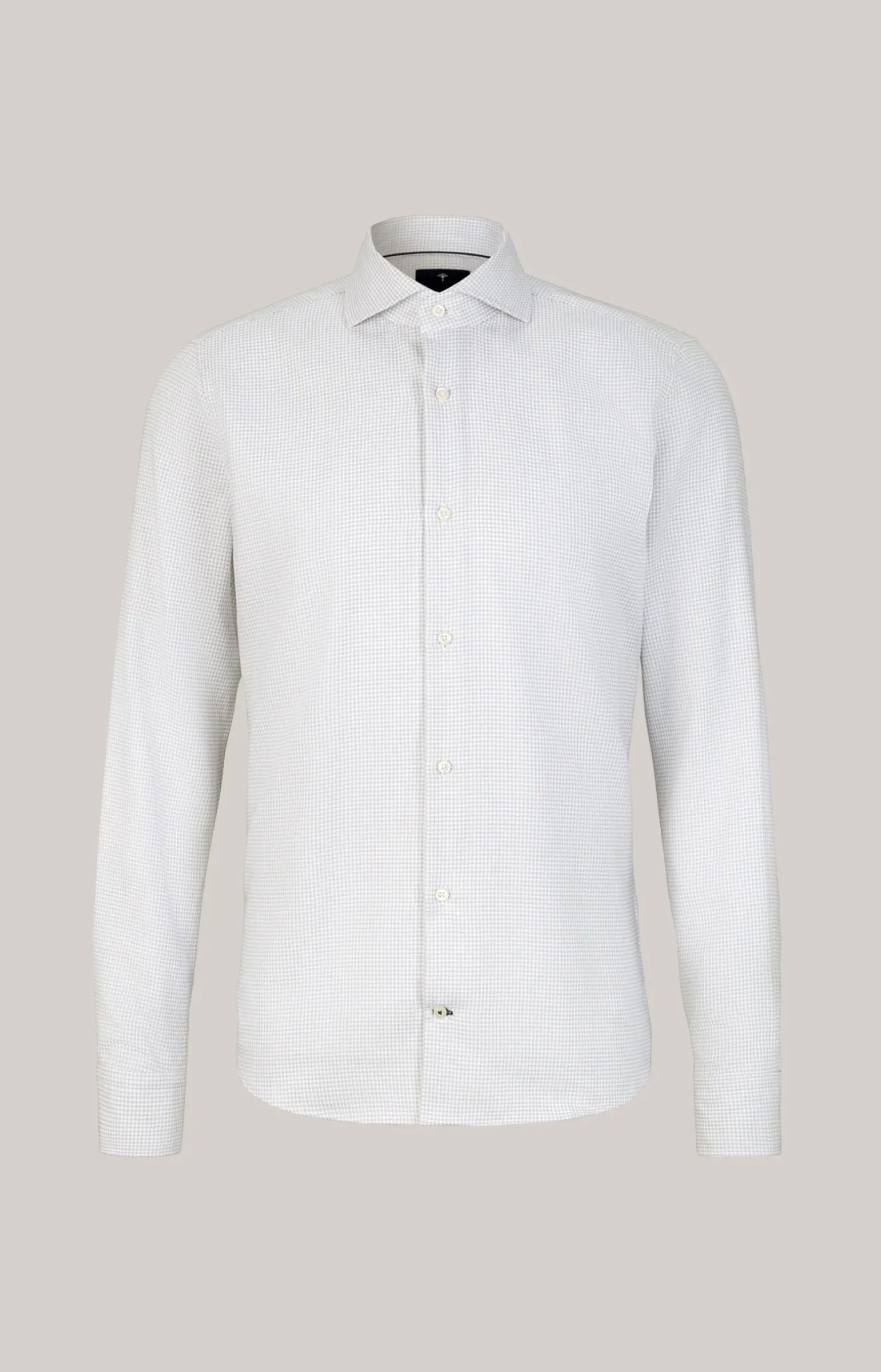 Hemd Pai in Weiß/Silber gemustert