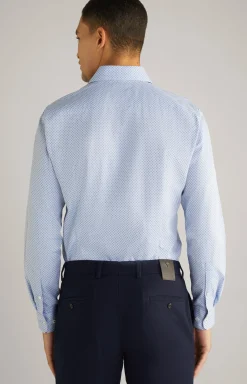 Hemd Paiton in Blau gemustert