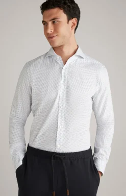 Hemd Paiton in Weiß gemustert