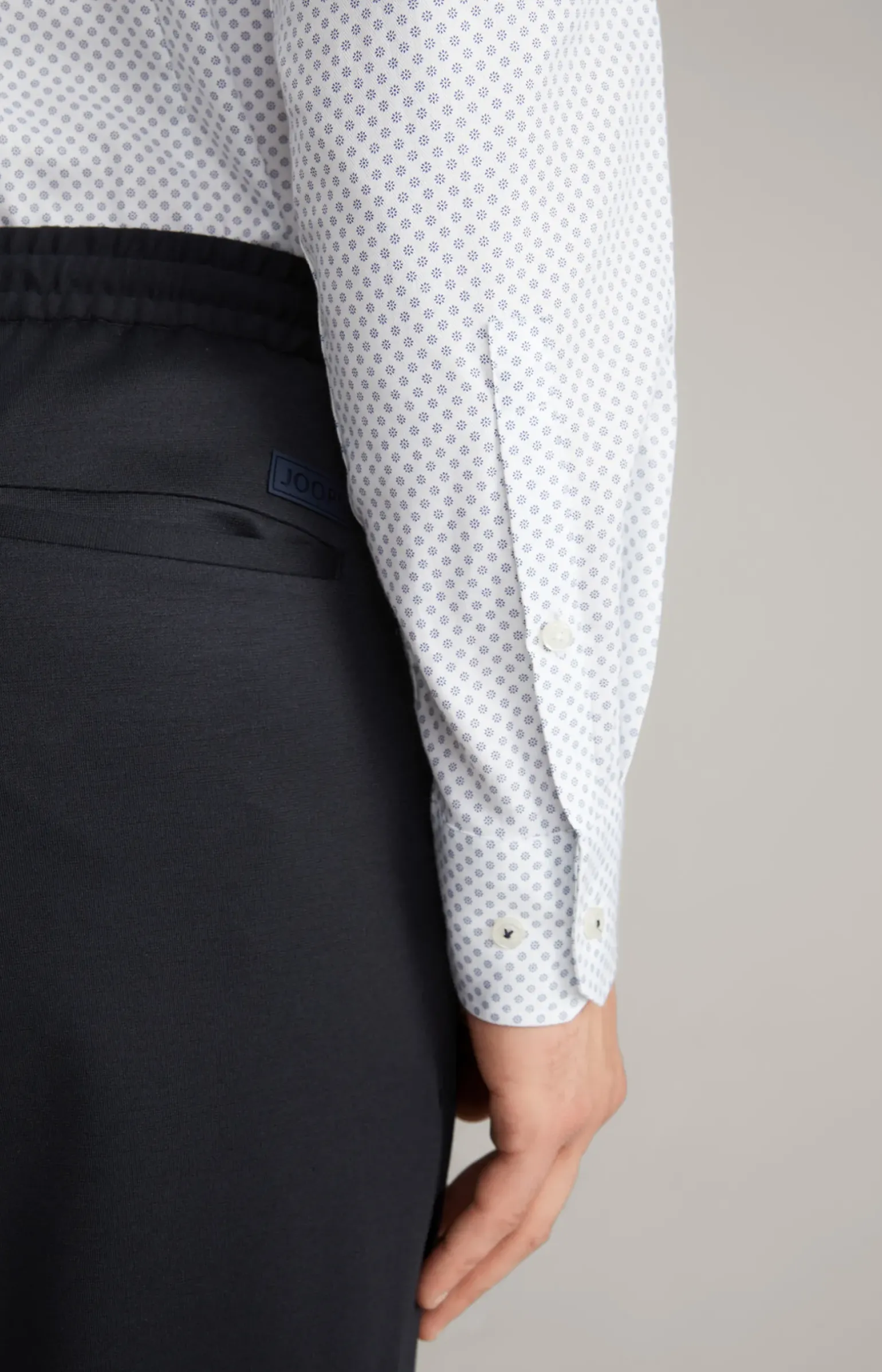 Hemd Paiton in Weiß gemustert