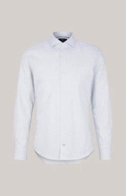 Hemd Paiton in Weiß gemustert