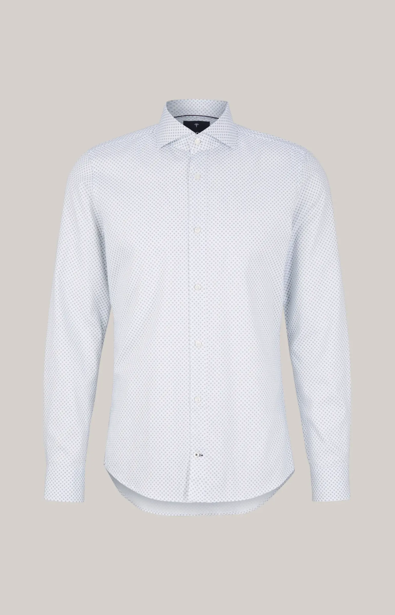 Hemd Paiton in Weiß gemustert