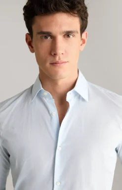 Hemd Pit in Hellblau gemustert