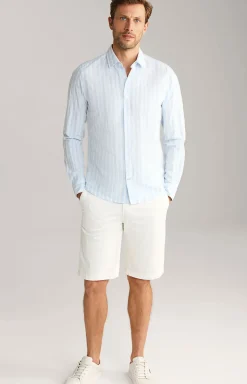 Hemd Pit in Hellblau gestreift