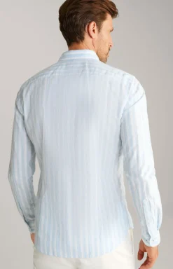 Hemd Pit in Hellblau gestreift