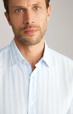 Hemd Pit in Hellblau gestreift