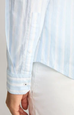 Hemd Pit in Hellblau gestreift