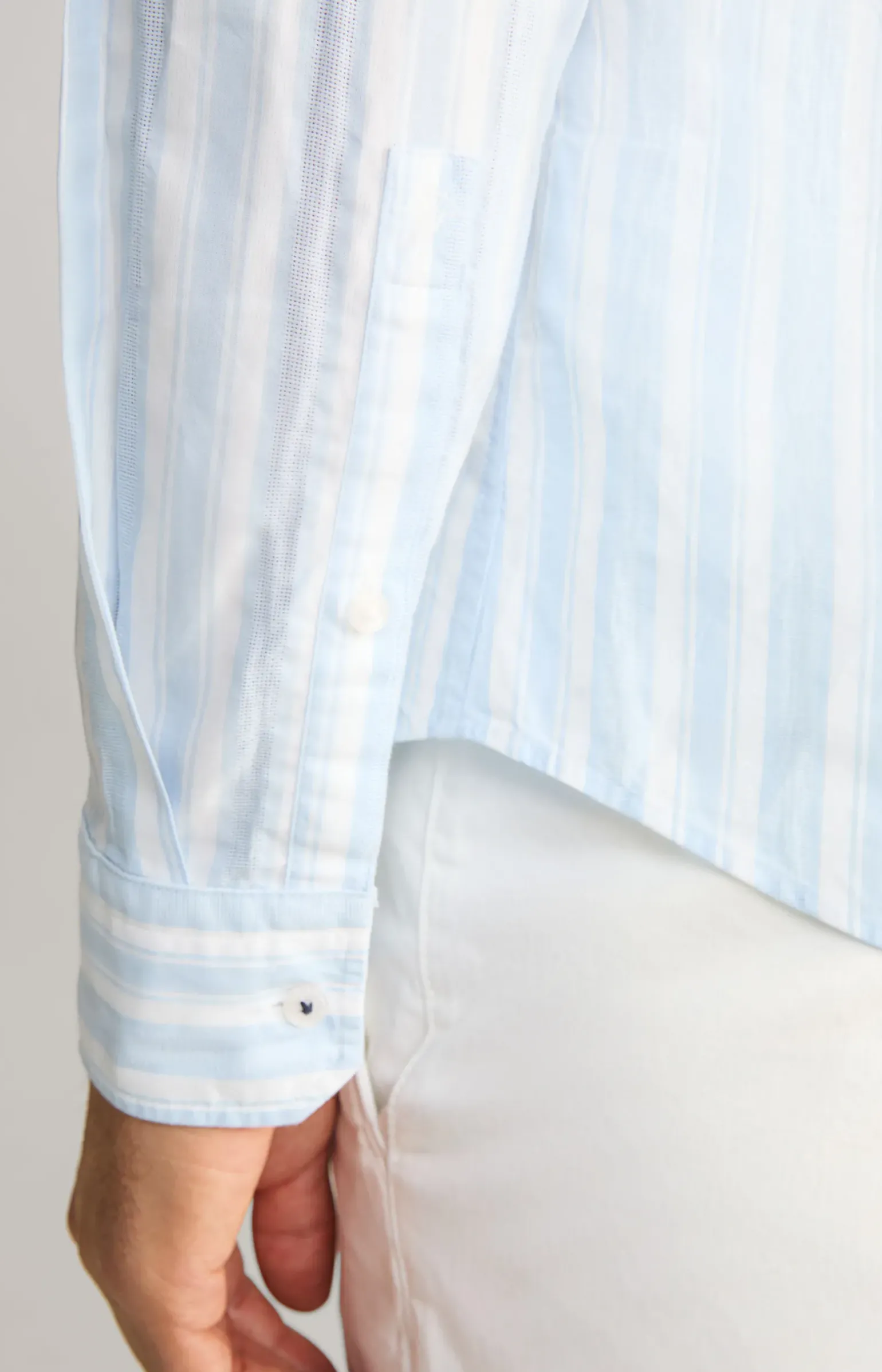 Hemd Pit in Hellblau gestreift