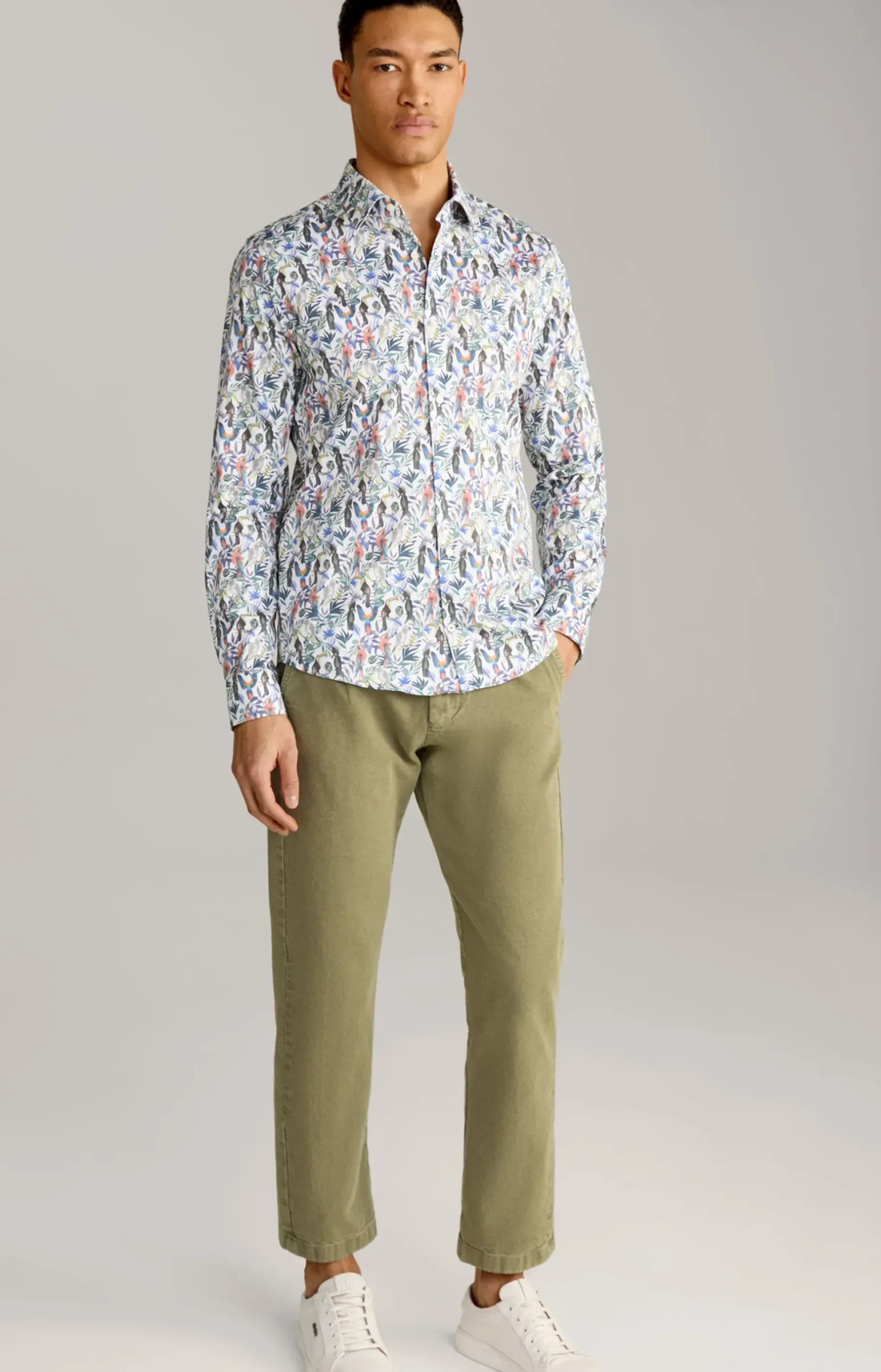 Hemd Pitty in Weiß gemustert