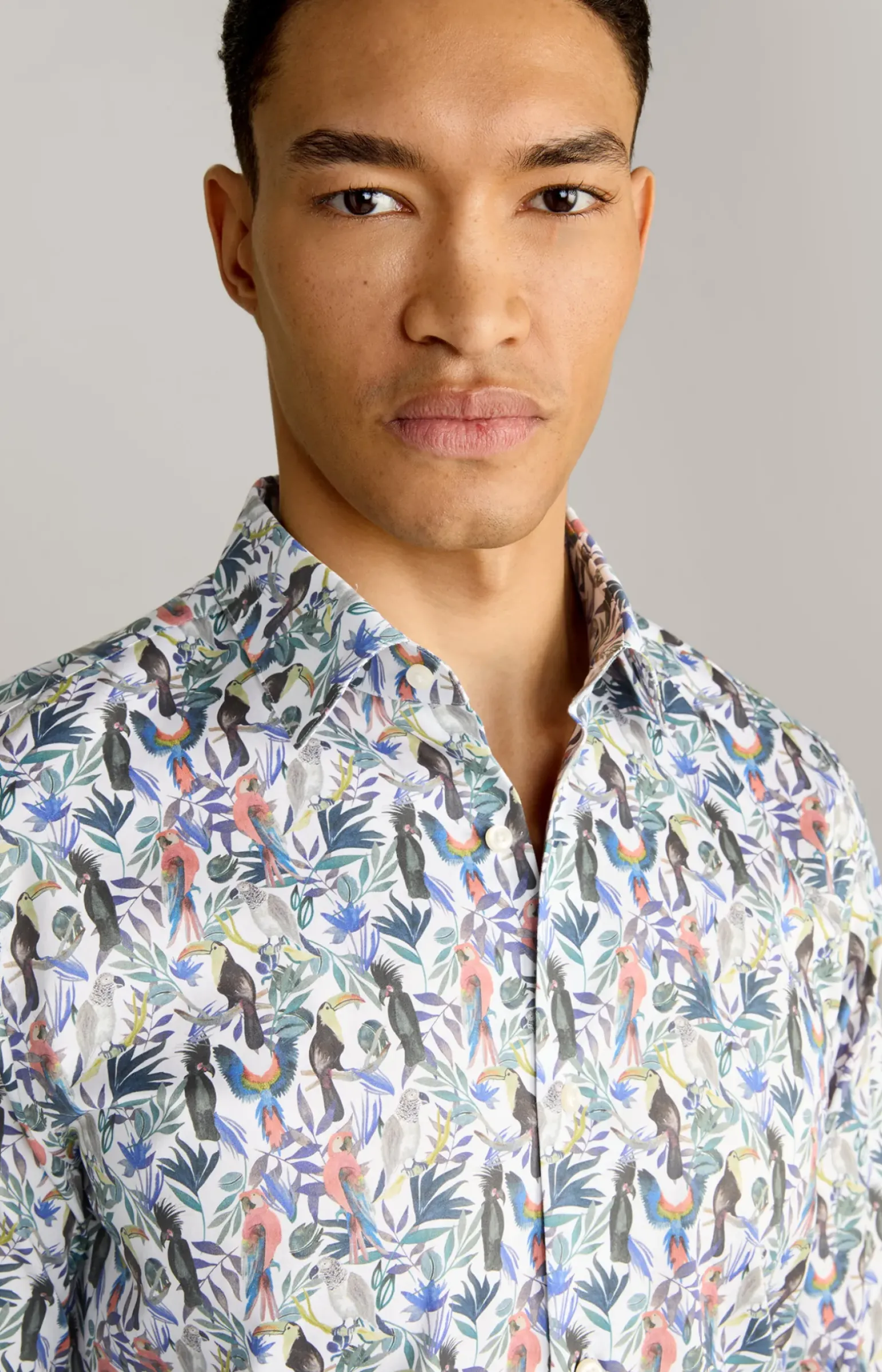 Hemd Pitty in Weiß gemustert