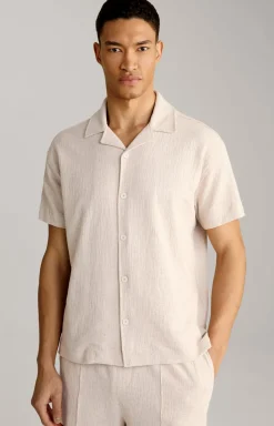 Hemd Tate in Beige strukturiert