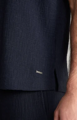 Hemd Tate in Dunkelblau strukturiert