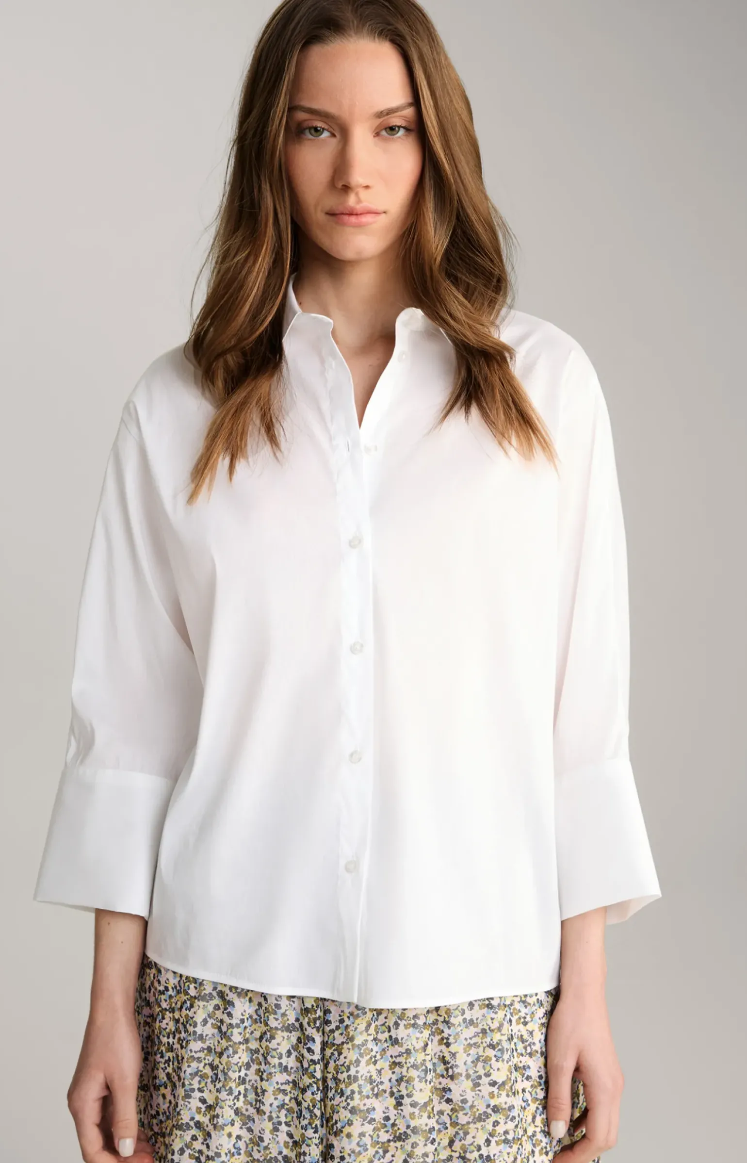 Hemdbluse in Weiß
