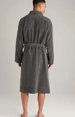 Herren Bademantel in Anthrazit