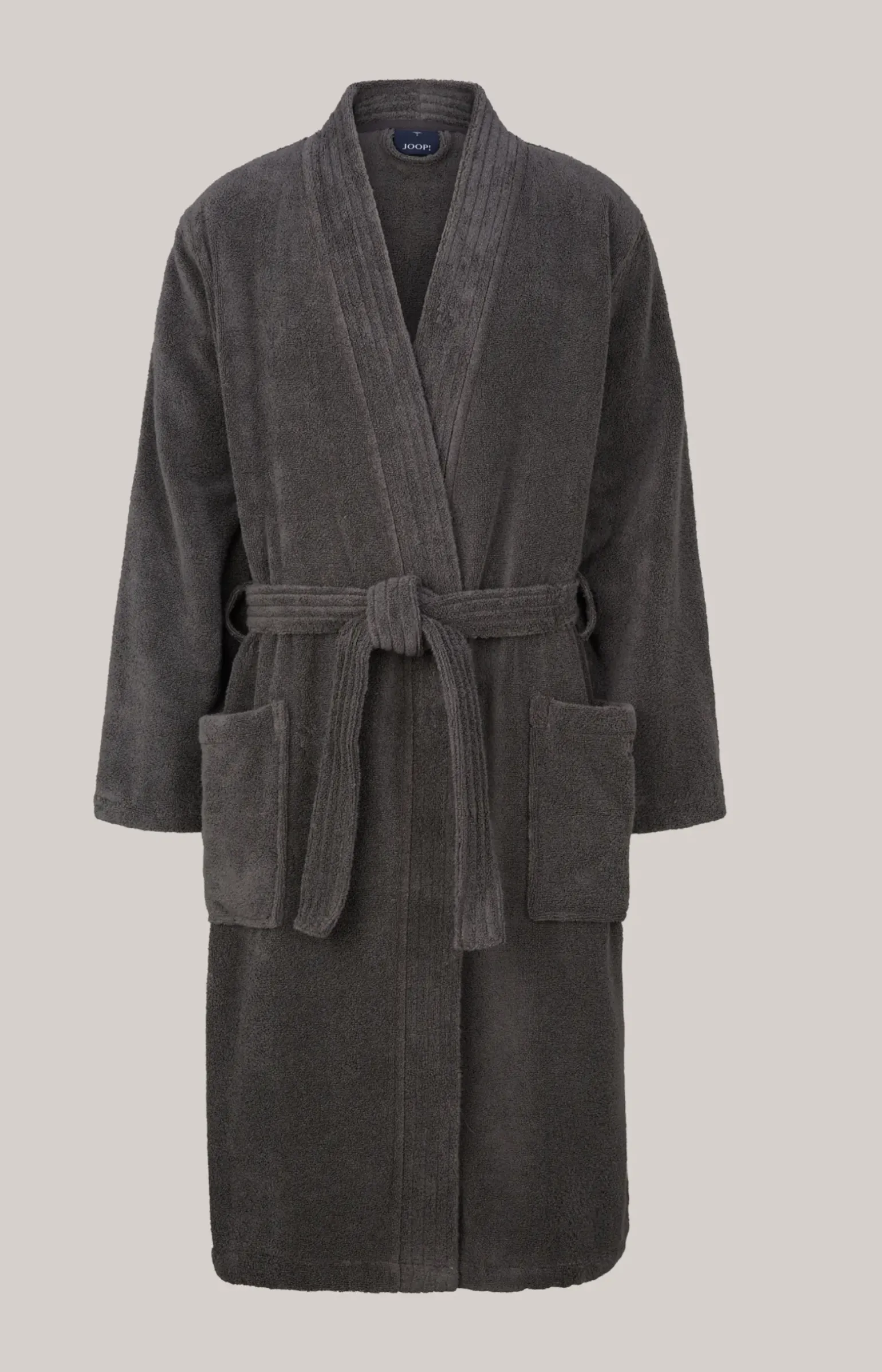 Herren Bademantel in Anthrazit