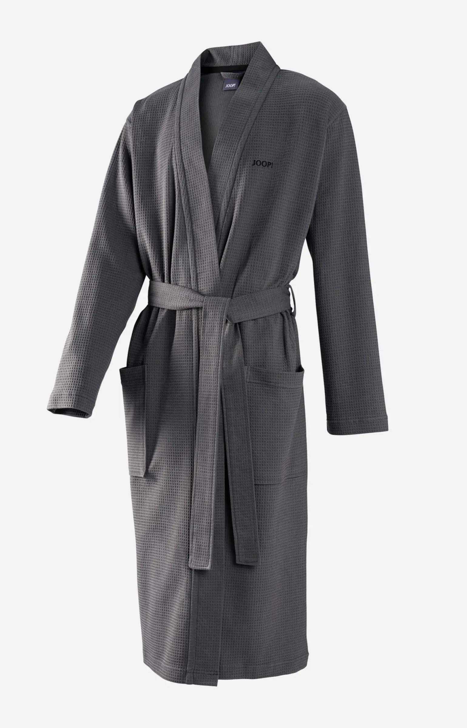 Herren Bademantel JOOP! UNI-PIQUÉ in Anthrazit