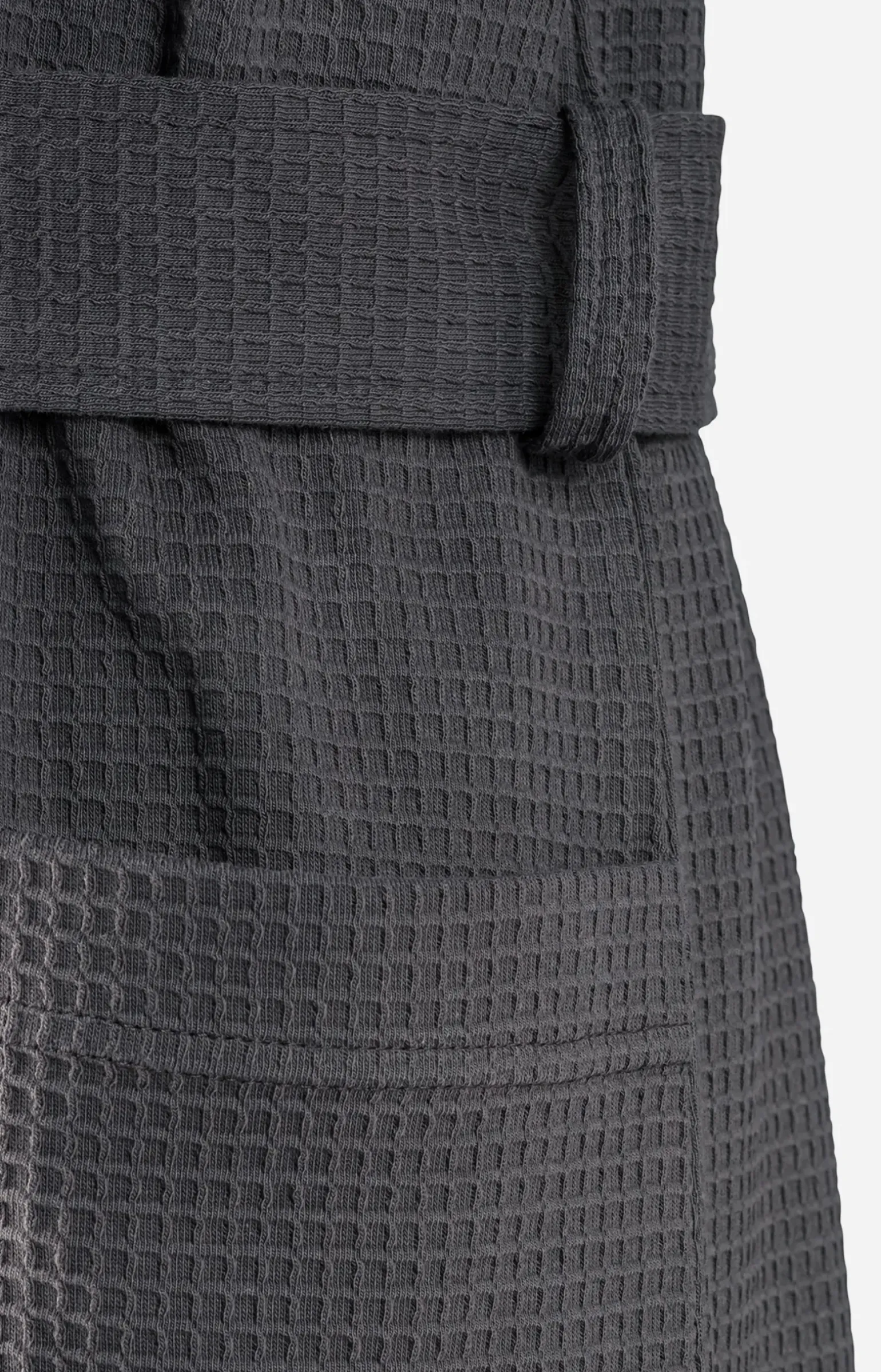 Herren Bademantel JOOP! UNI-PIQUÉ in Anthrazit