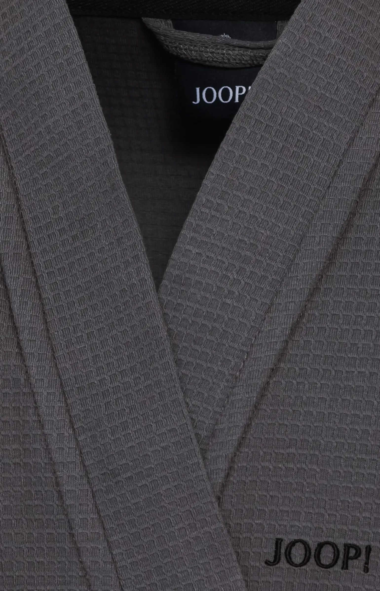 Herren Bademantel JOOP! UNI-PIQUÉ in Anthrazit