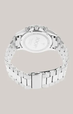 Herren-Armbanduhr in Silber/Blau