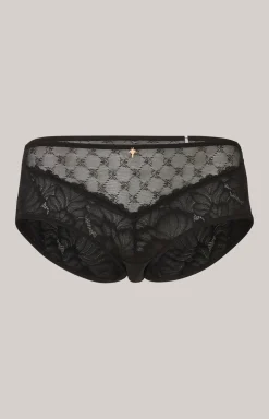 Hipster aus Spitze in Schwarz