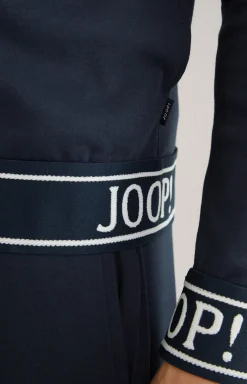 Hoodie-Sweatjacke in Dunkelblau