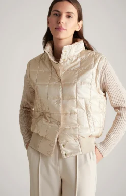 2in1-Steppjacke in Nude