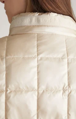 2in1-Steppjacke in Nude